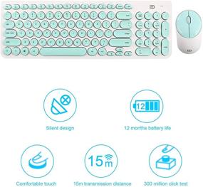 img 1 attached to Wireless Keyboard And Mouse Combo Computer Accessories & Peripherals and Keyboards, Mice & Accessories