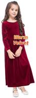 👗 gaziar velvet holiday evening burgundy girls' clothing: luxurious style for special occasions logo