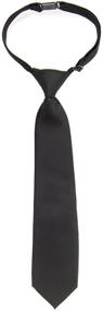 img 1 attached to Retreez Solid Matte Microfiber Pre Tied Neckties for Boys - Enhancing SEO