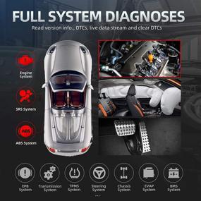 img 3 attached to LAUNCH CRP909X Diagnostic Scan Tool (2021 New Elite Ver.) Full System OBD2 Scanner with 15 Reset Functions, 7 Inch Touch Screen, Oil Reset, EPB, BMS, ABS Bleeding, TPMS, Auto VIN, and EL-50448 Tool as a Gift