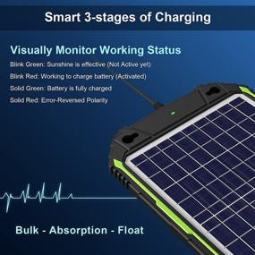 img 2 attached to 🔌 Sun Energise Waterproof Solar Battery Charger Pro 12V 10W - Built-in MPPT Charge Controller + 3-Stage Charging - Trickle Battery Maintainer for Car, Motorcycle, Boat, ATV