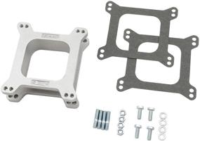 img 1 attached to Enhanced Performance Aluminum Carburetor 🔧 Spacer Kit by Mr. Gasket 6007