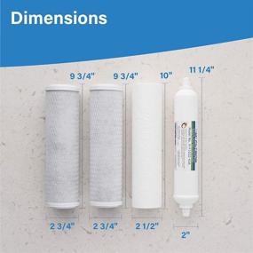 img 3 attached to 💧 Enhance Your Water Quality with Replacement Filters for Reverse Osmosis Filtration Systems