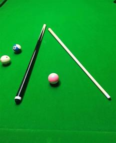 img 1 attached to 🎱 JX Pool Cues - 58 Inch Billiard Cue Sticks with 13mm Glue-On Tips - Hardwood Wooden Cues Set of 2