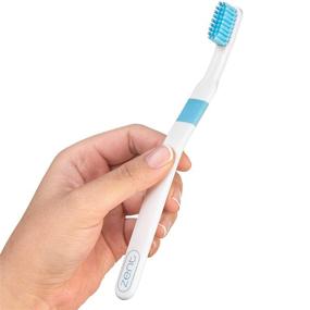 img 2 attached to SensiFlex Pressure Sensitive Toothbrush - Periodontist Recommended, Innovative and Patented Design for Sensitive Gums or Gum Recession - Comparative Analysis with Electric Toothbrushes (2 Pack, Blue/Gray)