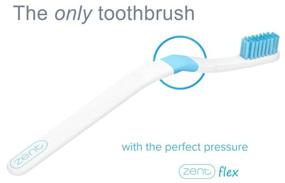 img 3 attached to SensiFlex Pressure Sensitive Toothbrush - Periodontist Recommended, Innovative and Patented Design for Sensitive Gums or Gum Recession - Comparative Analysis with Electric Toothbrushes (2 Pack, Blue/Gray)