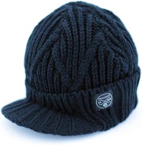 img 3 attached to 👶 Knuckleheads Gray Boy's Baby Visor Beanie Hat with Stripes Detail - Made for Adorable Little Ones