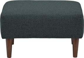 img 3 attached to Rivet Mid Century Ottoman Dark Grey