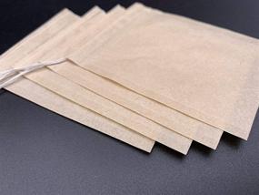 img 2 attached to 🍵 JIANG Tea Bags – 100pcs Empty Filter Bags for Loose Tea, Disposable Infuser with Drawstring, Original Color Filter Paper – 2.75x3.54inch/7x9centimeter