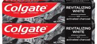 🦷 зубная паста colgate с активированным углем: осветляет зубы, с натуральным мятным ароматом, веганская, 4.6 унций (2 штуки) логотип