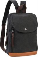 canvas backpacks packback daypack 181002 brown outdoor recreation logo