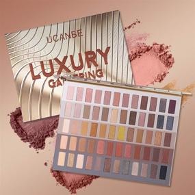 img 3 attached to 🎨 UCANBE Luxury Gathering Neutral Eyeshadow Makeup Palette - Naked Shimmer Matte Metallic Glitter Subtle Eyes Shadow, Highly Pigmented Nudes Creamy Smokey Pallet Set