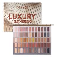 🎨 ucanbe luxury gathering neutral eyeshadow makeup palette - naked shimmer matte metallic glitter subtle eyes shadow, highly pigmented nudes creamy smokey pallet set logo