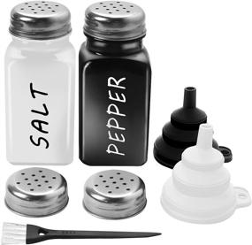 img 4 attached to Salt Pepper Shakers Set Stainless Kitchen & Dining