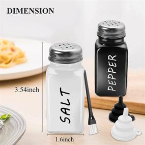 img 3 attached to Salt Pepper Shakers Set Stainless Kitchen & Dining