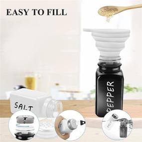 img 2 attached to Salt Pepper Shakers Set Stainless Kitchen & Dining