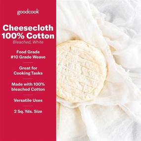 img 3 attached to High-Quality Goodcook Cheesecloth, Single-Pack, in White