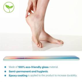 img 2 attached to 🦶 [CLEAN & BLOCK] Premium Callus Remover and Foot Scrubber - Eco-Friendly Glass Material, Safe for Dry Feet - Utilizing Semiconductor Processing Technology