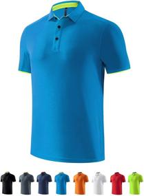 img 4 attached to Quick-Dry Polo Shirts by MAXERIA