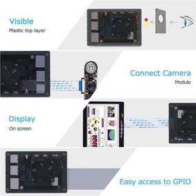 img 2 attached to 🔥 Smraza Raspberry Pi 4 Корпус с вентилятором и радиаторами - Акриловый корпус для Raspberry Pi 4B, включает блок питания 5V 3A - Совместим с RPI 4 8GB/4GB/2GB (Плата RPI не включена)