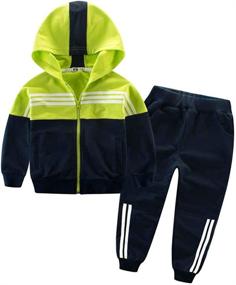 img 4 attached to Toddler Sweatshirt Jackets Outfits Clothing Boys' Clothing at Clothing Sets