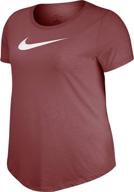 👚 nike women's dri-fit crew neck tee логотип