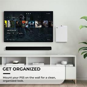 img 2 attached to 🎮 HumanCentric PS5 Wall Mount: Sturdy Metal Bracket to Easily Mount and Conceal Playstation 5 Console on Wall - Compatible with Disc and Digital Versions