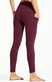 img 3 attached to 🔥 Warm & Stylish: Libin Women's Fleece Lined Leggings with High Waist, Pockets, and Thermal Technology for Winter Yoga & Running
