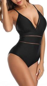 img 1 attached to 👙 Flaunt Your Curves with B2prity Women's Hollow Out Monokini - Slimming One Piece Swimsuit