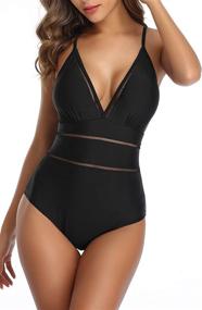 img 2 attached to 👙 Flaunt Your Curves with B2prity Women's Hollow Out Monokini - Slimming One Piece Swimsuit