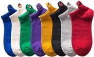 🧦 cotton blend athletic running socks for women, ankle sport socks with cushioning, arch support low cut socks (pack of 6) логотип