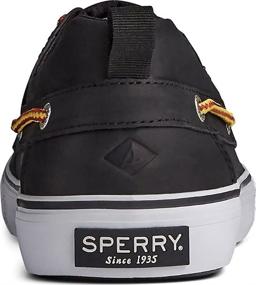 img 2 attached to Sperry Bahama 3 Eye Leather Black Men's Loafers & Slip-Ons