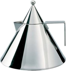 img 1 attached to 🔥 Alessi Il Conico 90017 - Stainless Steel Design Water Kettle with Handle, 2 lt Capacity: A Perfect Blend of Elegance and Functionality