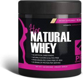 img 4 attached to Whey Protein Powder for Women - Promotes Weight Loss & Lean Muscle Development - Low Carb - Gluten Free - Grass Fed & rBGH Hormone Free (Creamy Vanilla, 1 lb)