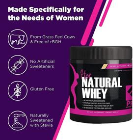 img 2 attached to Whey Protein Powder for Women - Promotes Weight Loss & Lean Muscle Development - Low Carb - Gluten Free - Grass Fed & rBGH Hormone Free (Creamy Vanilla, 1 lb)