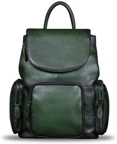 img 3 attached to 🎒 Stylish Darkgray Leather Handmade Rucksack: Women's Handbags & Wallets