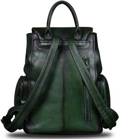 img 2 attached to 🎒 Stylish Darkgray Leather Handmade Rucksack: Women's Handbags & Wallets
