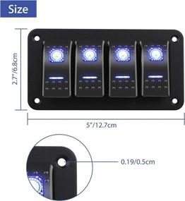 img 3 attached to Sunjoyco Rocker Waterproof Switches Vehicles