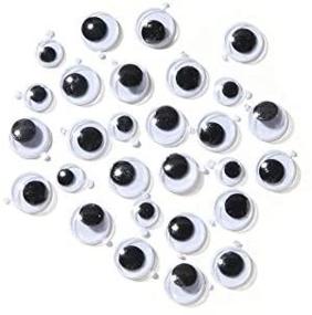 img 3 attached to Darice 45-Piece Round Sticky Back Craft Eyes - 10mm: A Must-Have for your Art & Craft Projects!