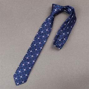 img 2 attached to 👔 Dan Smith Slim Necktie: Microfiber Skinny Tie in a Box - Patterned Design