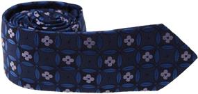 img 3 attached to 👔 Dan Smith Slim Necktie: Microfiber Skinny Tie in a Box - Patterned Design