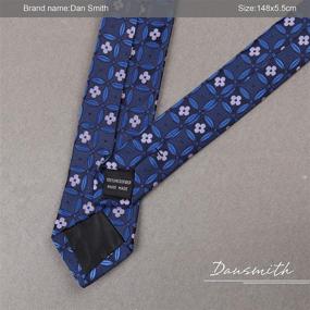 img 1 attached to 👔 Dan Smith Slim Necktie: Microfiber Skinny Tie in a Box - Patterned Design