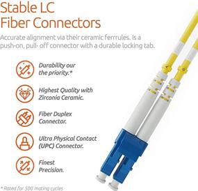 img 3 attached to 🔌 Beyondtech LC to LC Fiber Patch Cable - Single Mode Duplex - 3m (9.84ft) - 9/125um OS1 LSZH - PureOptics Cable Series