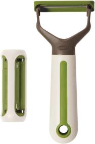 img 3 attached to 👨 Chef'n FreshForce 3-in-1 Peeler, Arugula/Meringue - 103-465-120, 1 EA