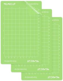 img 4 attached to 🔪 Monicut 3 Mats Standard Grip Cutting Mat for Cricut Joy - Replacement Mat with Standard Grip Adhesive (4.5x6.5 Inch)