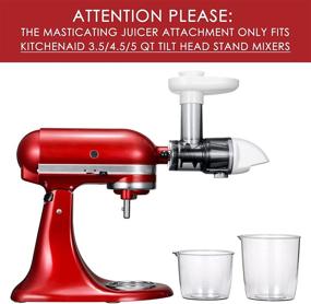 img 3 attached to Masticating Juicer Attachment: Upgrade Your KitchenAid Tilt Head Stand Mixers