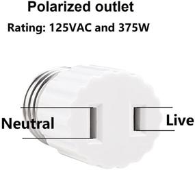 img 2 attached to E26 Socket Adapter: Enhancing Convenience with Polarized Outlet Adaptability