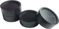 🛏️ xinshidai bed and furniture set of 4 solid wood round risers in black - resistant to cracks and floor scratches logo