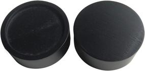 img 2 attached to 🛏️ Xinshidai Bed and Furniture Set of 4 Solid Wood Round Risers in Black - Resistant to Cracks and Floor Scratches