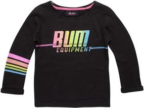 img 1 attached to Детский свитшот "BUM Equipment" для девочек: одежда и активная одежда